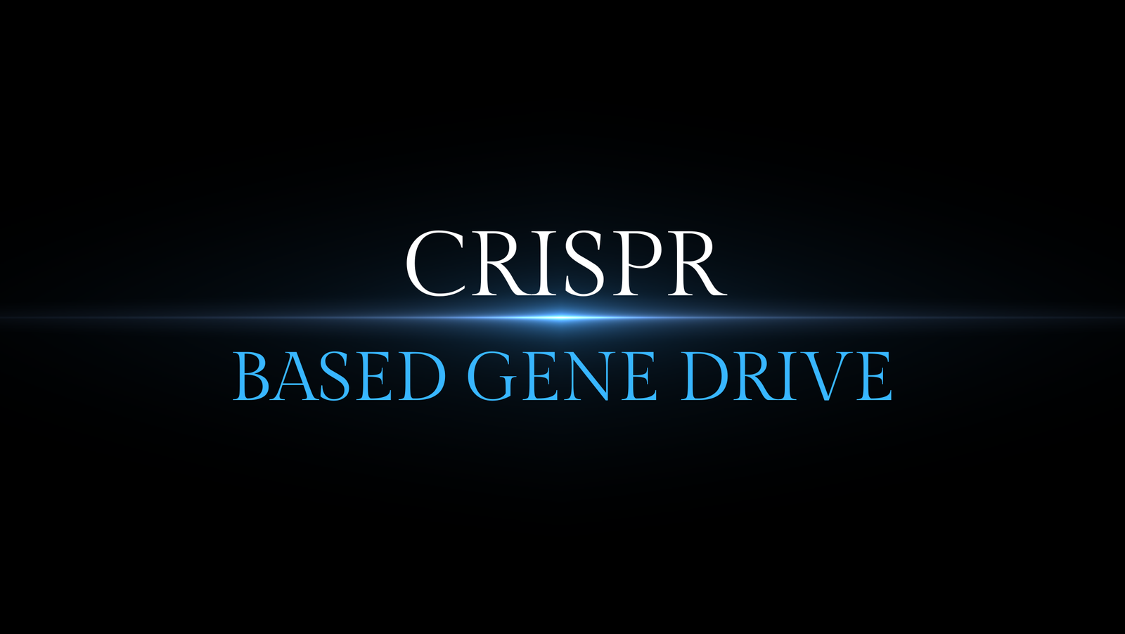 CRISPR BASED GENE DRIVE