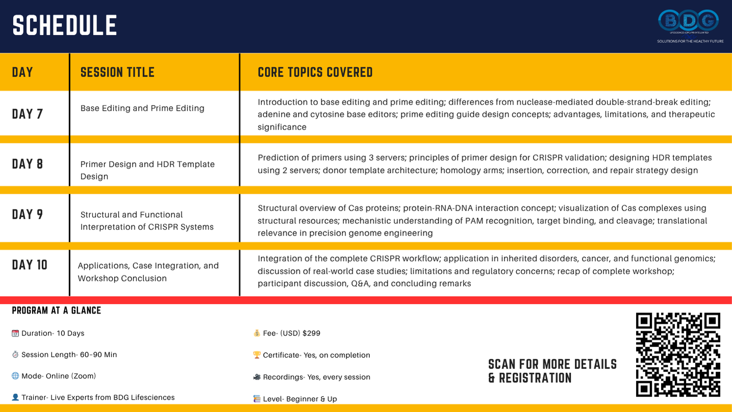CRISPR Gene Therapy Online Workshop